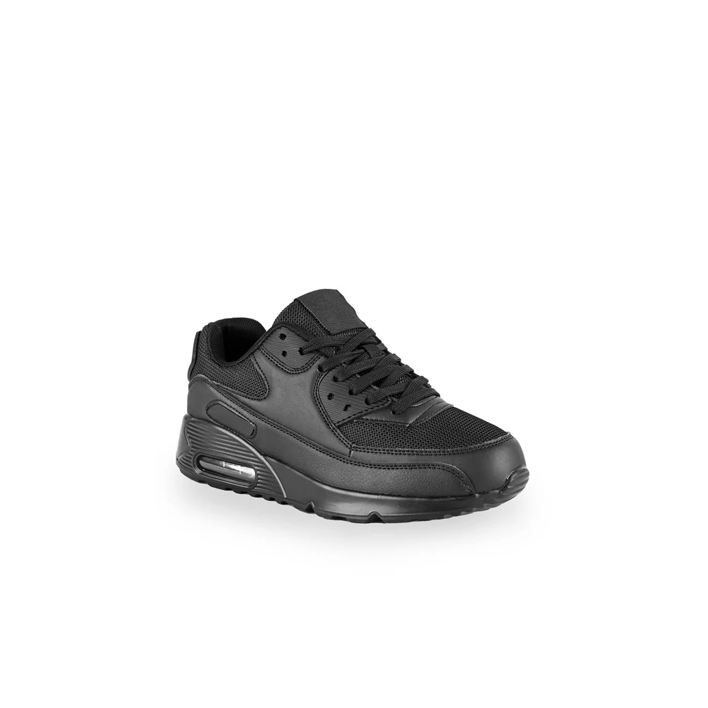 YESMILE Fekete Női Sneaker Platformos Talppal 