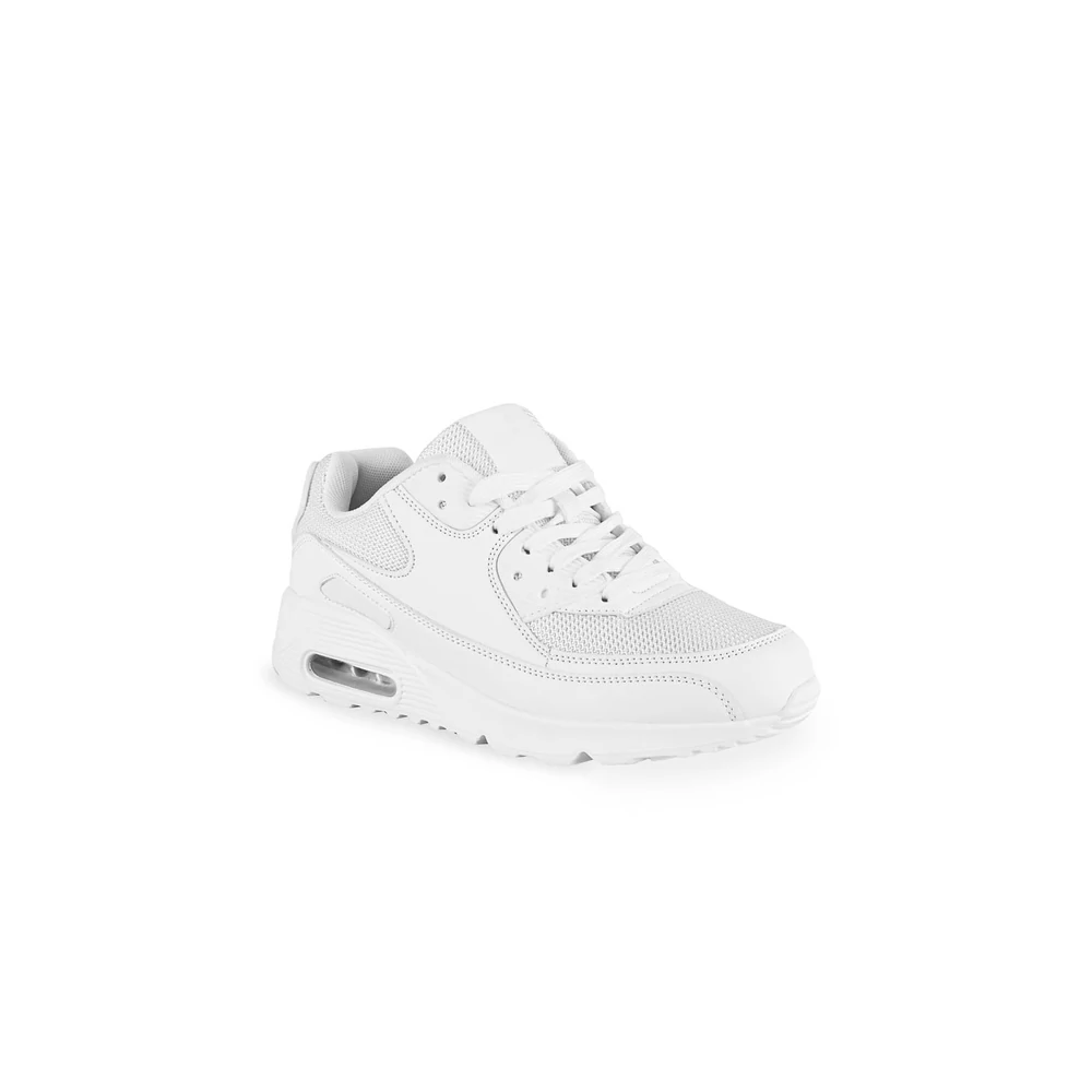YESMILE Fehér Női Sneaker Platformos Talppal 