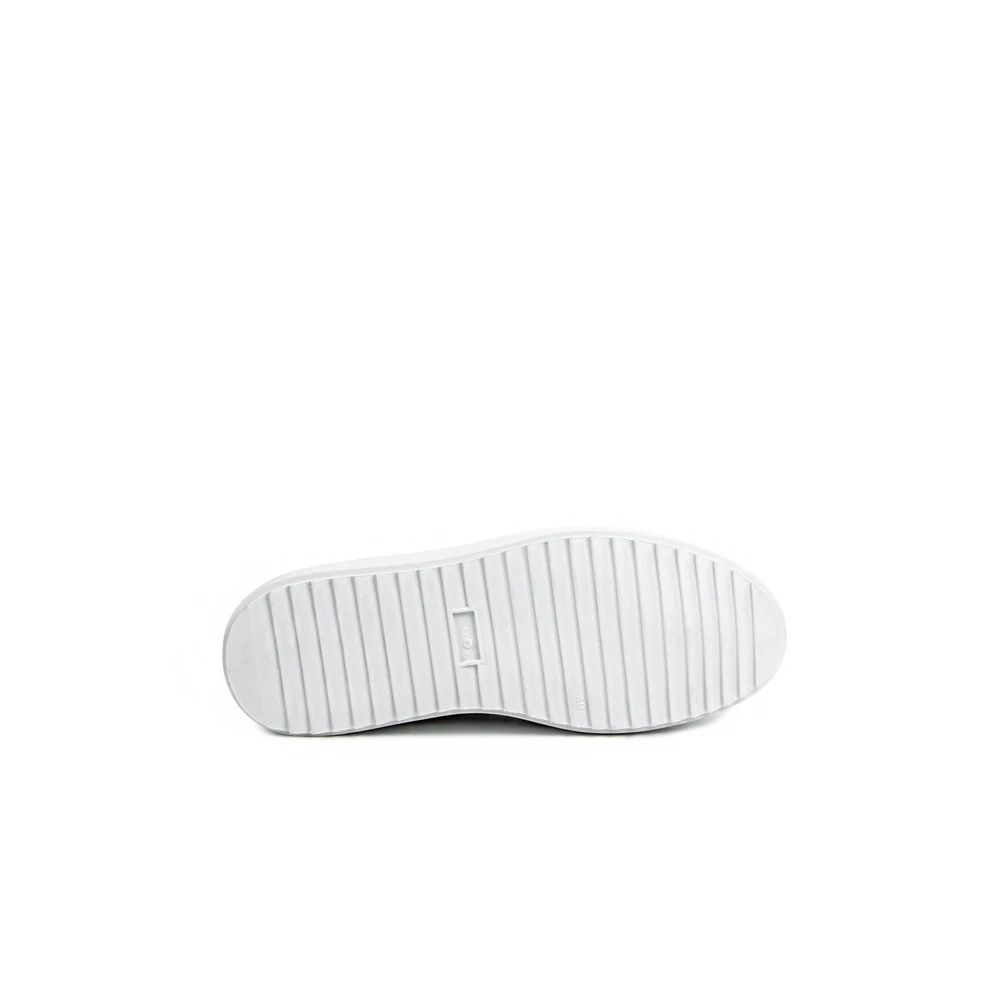 YESMILE Bézs-Fehér Pöttyös Enyhén Platformos Talpú Sneaker