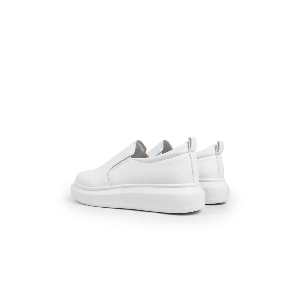 YESMILE Fehér Női Műbőr Slip-on 