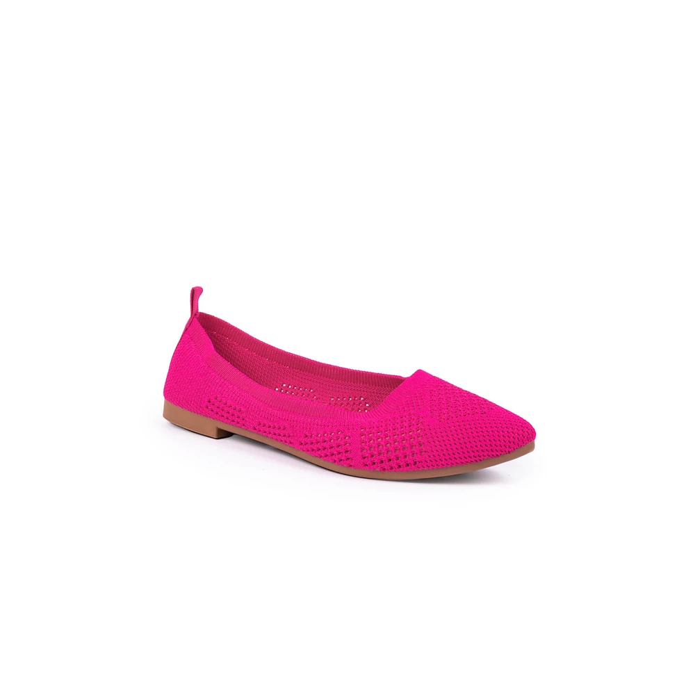 SEASTAR Magenta Színű Horgolt Hatású Balerina Cipő 