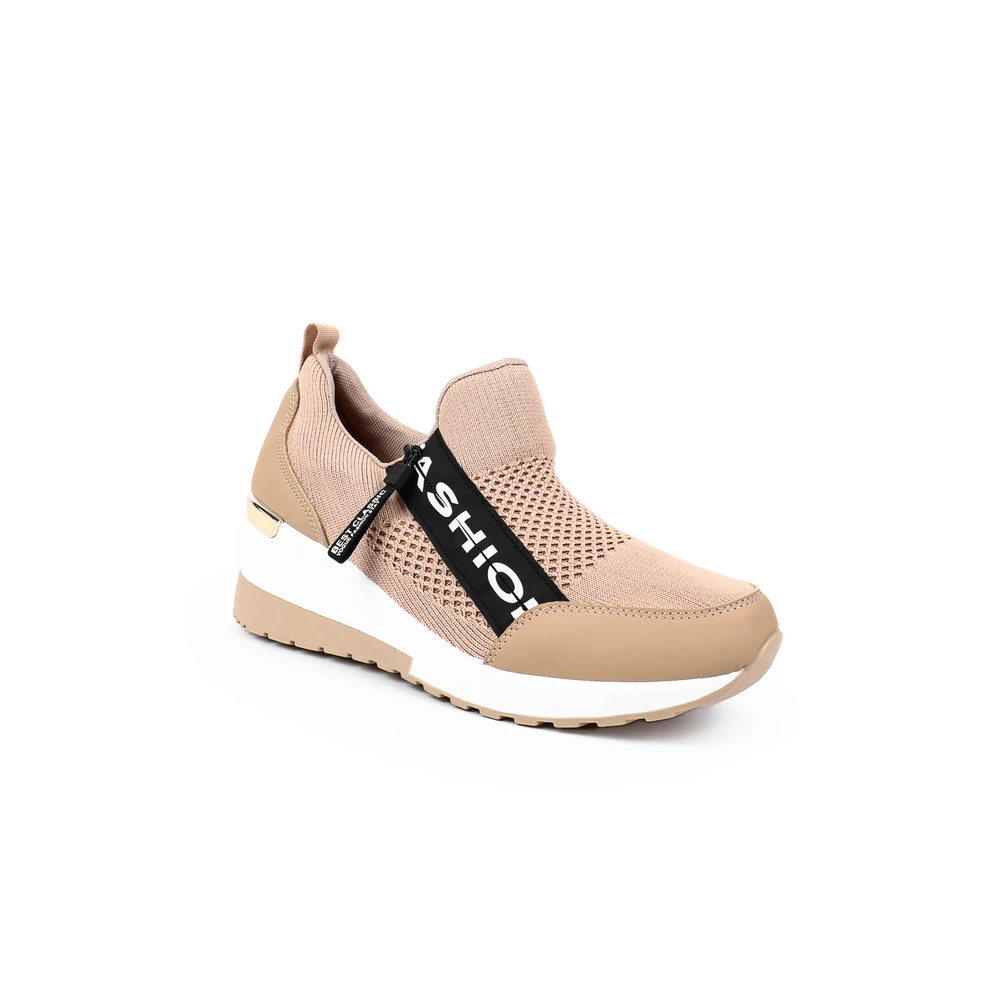 YESMILE Khaki Magastalpú Női Sneaker