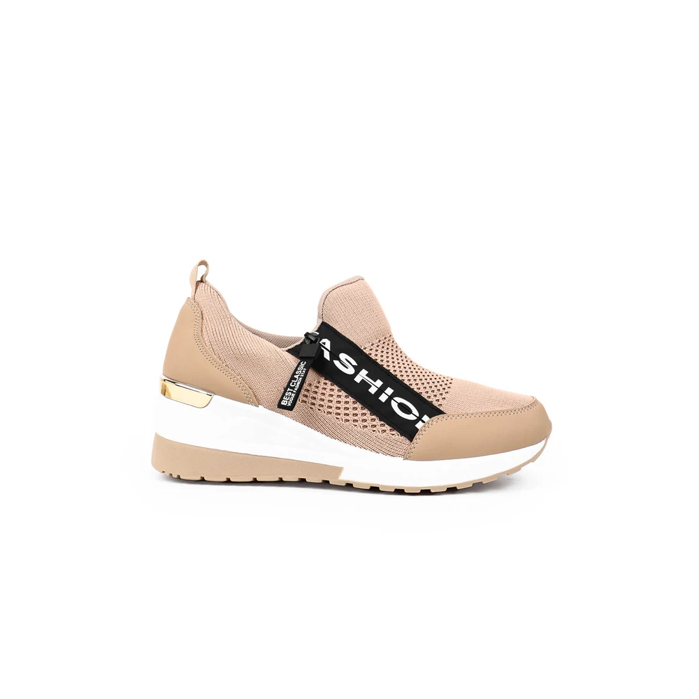 YESMILE Khaki Magastalpú Női Sneaker
