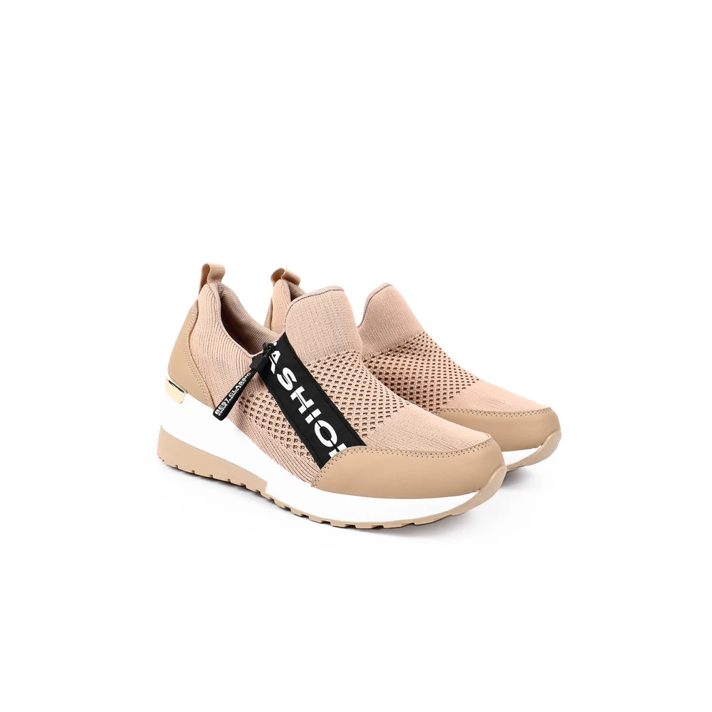 YESMILE Khaki Magastalpú Női Sneaker
