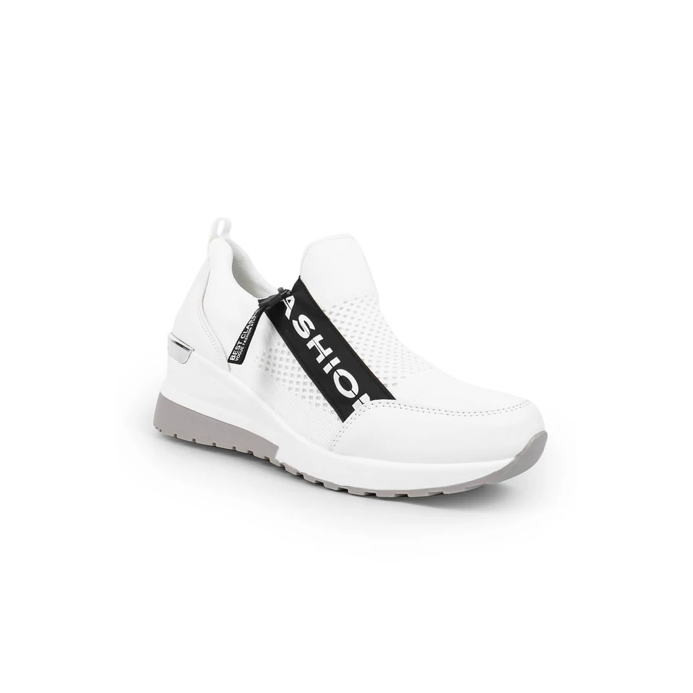 YESMILE Fehér Magastalpú Női Sneaker