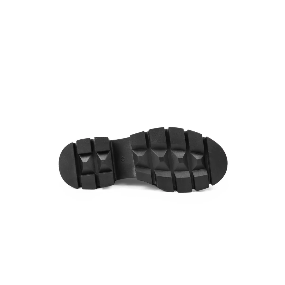 SEASTAR Fekete Műbőr Női Platform Loafer 