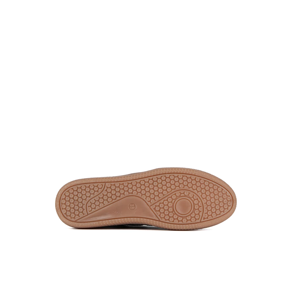 Carla Ricci Fehér-Bronz Színű Leopárd Mintás Női Sneaker