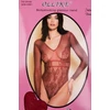 Ollike Piros Átlátszó Csipke Body Stocking