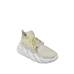 Bézs Platformos Talpú Zokniszerű Sneaker