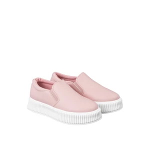 Platformos Rózsaszín Műbőr Női Slip On