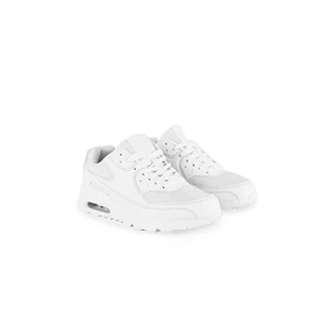 YESMILE Fehér Női Sneaker Platformos Talppal 