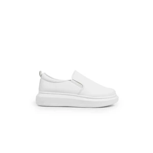 YESMILE Fehér Női Műbőr Slip-on 
