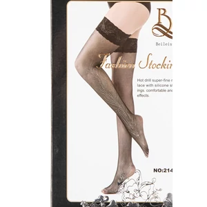 Beileisi Fekete Hologramos Strasszkövekkel Díszített Necc Combfix 