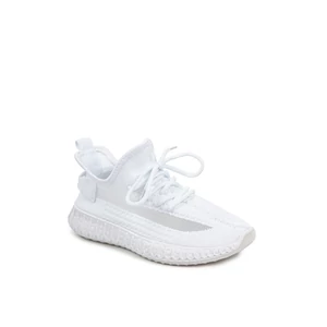 YESMILE Fehér Szintetikus Anyagú Női Sneaker