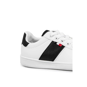 City Kiddy Fekete-Fehér Női Műbőr Tornacipő Hüllőmintás Díszítéssel City Kiddy Fekete-Fehér Női Műbőr Tornacipő Hüllőmintás Díszítéssel