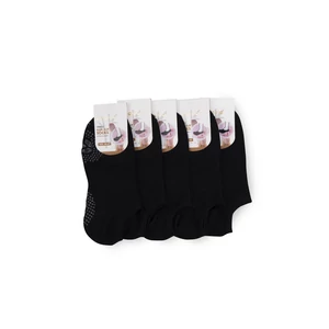 Aura Via Csúszásgátlós Fekete 5 db-os Zokni Szett 