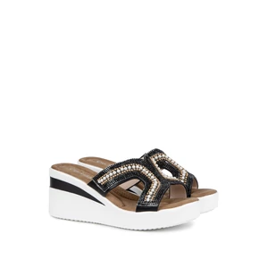 City Kiddy Fekete Platformos Papucs