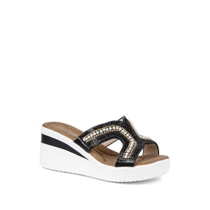 City Kiddy Fekete Platformos Papucs