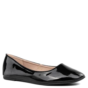 Elegáns Női Fekete Lakkozott Ballerina Cipő
