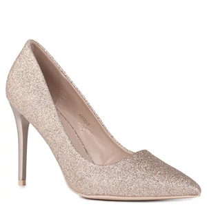 Arany Színű Csillámos Magassarkú 