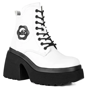 Bosido Fehér Műbőr Bakancs Bosido Fehér Műbőr Bakancs