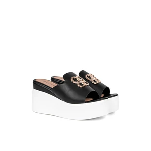 Fekete Platformos Papucs