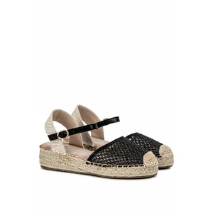 Small Swan Fekete Női Szandál