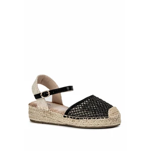 Small Swan Fekete Női Szandál