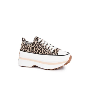 Seastar Leopárd Mintás Platformos Rövid Szárú Tornacipő Seastar Leopárd Mintás Platformos Rövid Szárú Tornacipő
