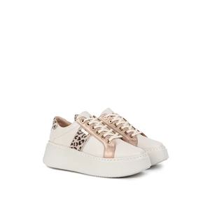 Carla Ricci Bézs Leopárd Mintás Női Sneaker
