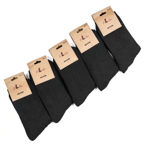 Fekete Férfi 90% Pamut Termo Zokni