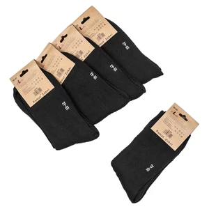 Fekete Férfi 90% Pamut Termo Zokni