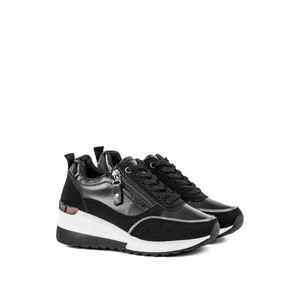 Seastar Fekete Színű Magasított Sarkú Női Sneaker