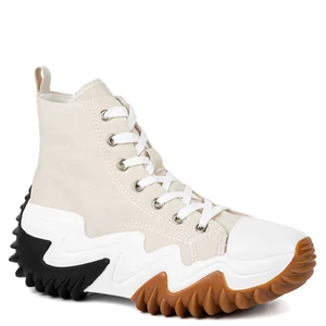 Bézs Színű Vászon Platformos Talpú Tornacipő Bézs Színű Vászon Platformos Talpú Tornacipő