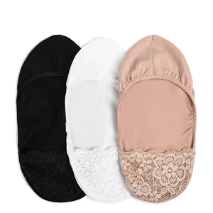 Többszínű Pamut 6 db-os Titokzokni Szett Csipkés Orr Résszel