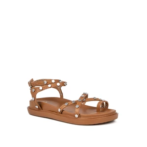 Next Step Barna Műbőr Szegecses Szandál