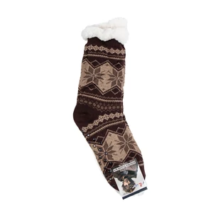 Ollike Barna Vastagon Bélelt Téli Hosszúszárú Zokni