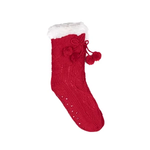 Ollike Piros Bélelt Hosszúszárú Zokni