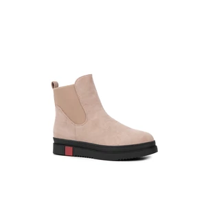 Yesmile Teve Színű Művelúr Bokacsizma