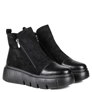 Kafeini Fekete Platformos Bokacsizma