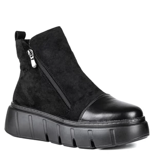 Kafeini Fekete Platformos Bokacsizma