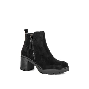 Bosido Fekete Művelúr Bokacsizma