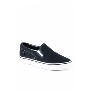 Linix Fekete-Fehér Vászon Slip-on