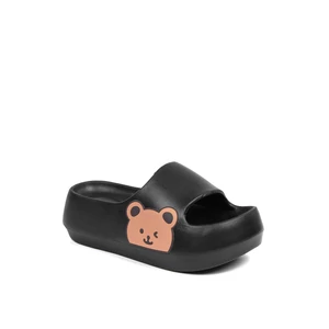 Fekete Macis Női Platformos Strandpapucs