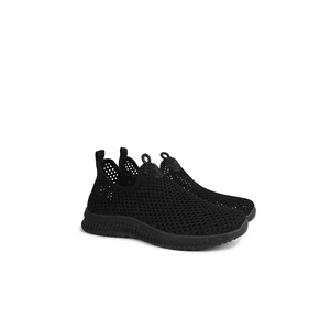 Fekete Légáteresztő Női Slip-on