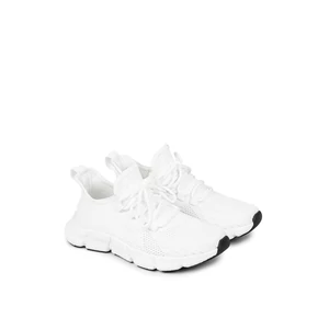 Fehér Poliészter Női Sneaker