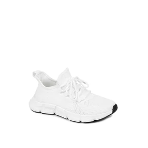Fehér Poliészter Női Sneaker