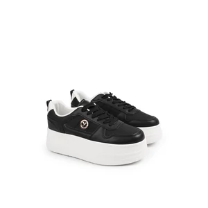 Yesmile Fekete Platformos Sneaker