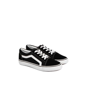 Comer fekete művelúr női sneaker