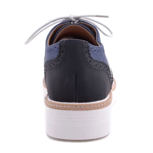 Kék-Fehér-Fekete Női Műbőr Sneaker 